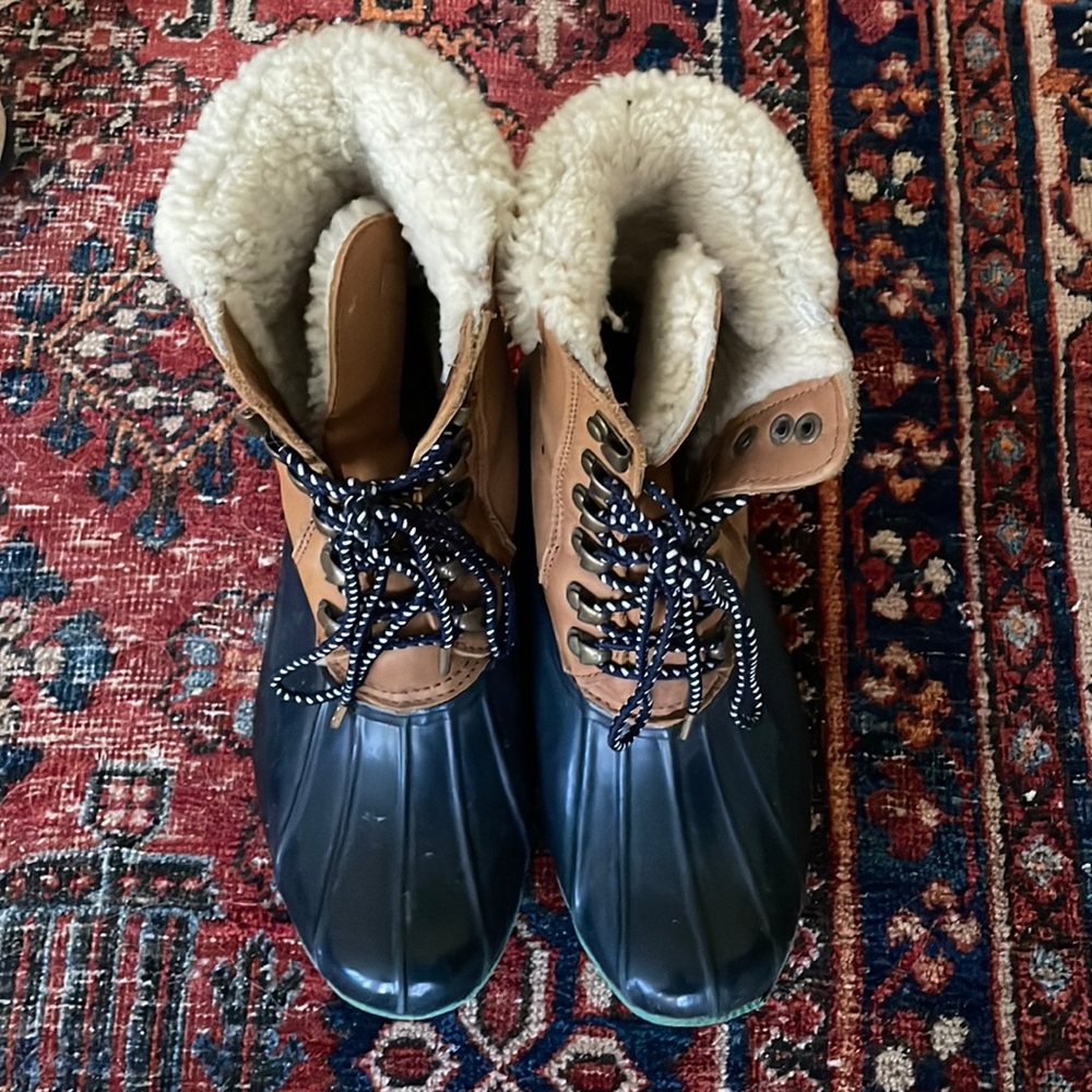 Sperry x J Crew Duck Boots